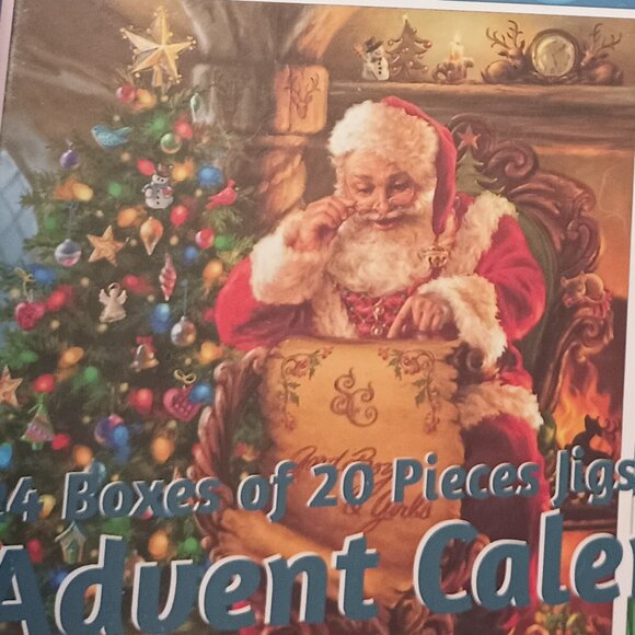 Advent Calendar Christmas Scene 24 Days Jigsaw Puzzles Countdown - Picture 8 of 9